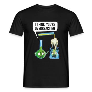 Je pense que vous exagérez Chimiste Professeur Chimiste - T-shirt homme - noir - Devant - AI Model Male 178 light (178cm)
