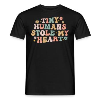 Tiny Humans Stole My Heart - NICU Nurse Women - T-shirt homme - noir - Devant - AI Model Male 178 light (178cm)