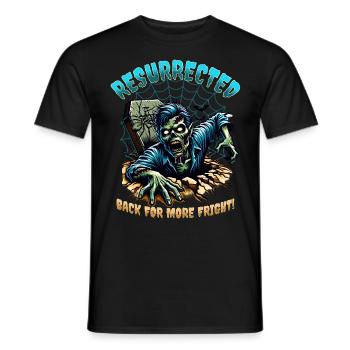 Horror - Zombie Resurrected - Men's T-Shirt - black - Front - AI Model Male 178 light (178cm)