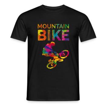 VTT VTT VTT Cadeau Descente - T-shirt homme - noir - Devant - AI Model Male 178 light (178cm)