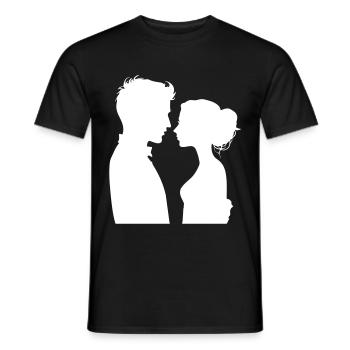 Mariage de couple Mariage de couple - T-shirt homme - noir - Devant - AI Model Male 178 light (178cm)