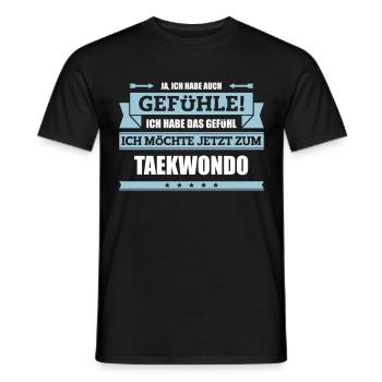 Lustiger Teakwondo Spruch - Männer T-Shirt - Schwarz - Vorne - AI Model Male 178 light (178cm)