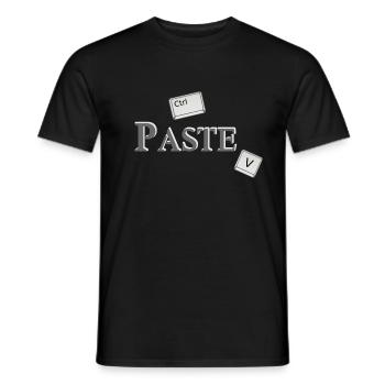 Copy Paste (part2) Partnerlook Friends Cadeau - T-shirt homme - noir - Devant - AI Model Male 178 light (178cm)