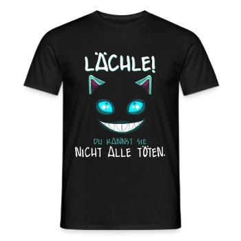 Lächle du Kannst Sie Nicht alle töten - Männer T-Shirt - Schwarz - Vorne - AI Model Male 178 light (178cm)