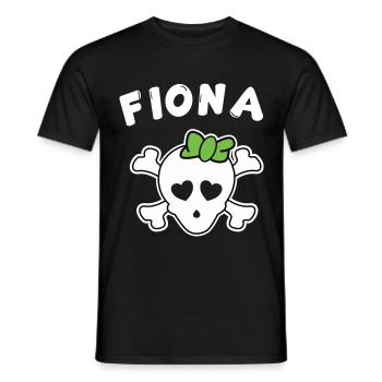 Pirate Fiona Design pour les filles et les femmes - T-shirt homme - noir - Devant - AI Model Male 178 light (178cm)