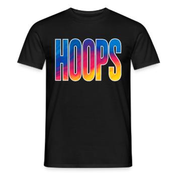 Hoops Basketball Sports Idée Cadeau BBall - T-shirt homme - noir - Devant - AI Model Male 178 light (178cm)
