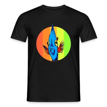 Fish nemo underwater zoo animals swim sea - Men's T-Shirt - black - Front - AI Model Male 178 light (178cm)