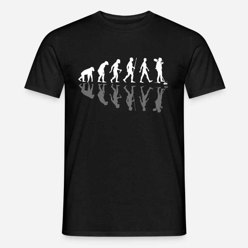 Sondengänger Sondler Geschenk - Evolution - Männer T-Shirt - Schwarz