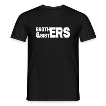 Frères & Sœurs Famille Frères & Sœurs - T-shirt homme - noir - Devant - AI Model Male 178 light (178cm)
