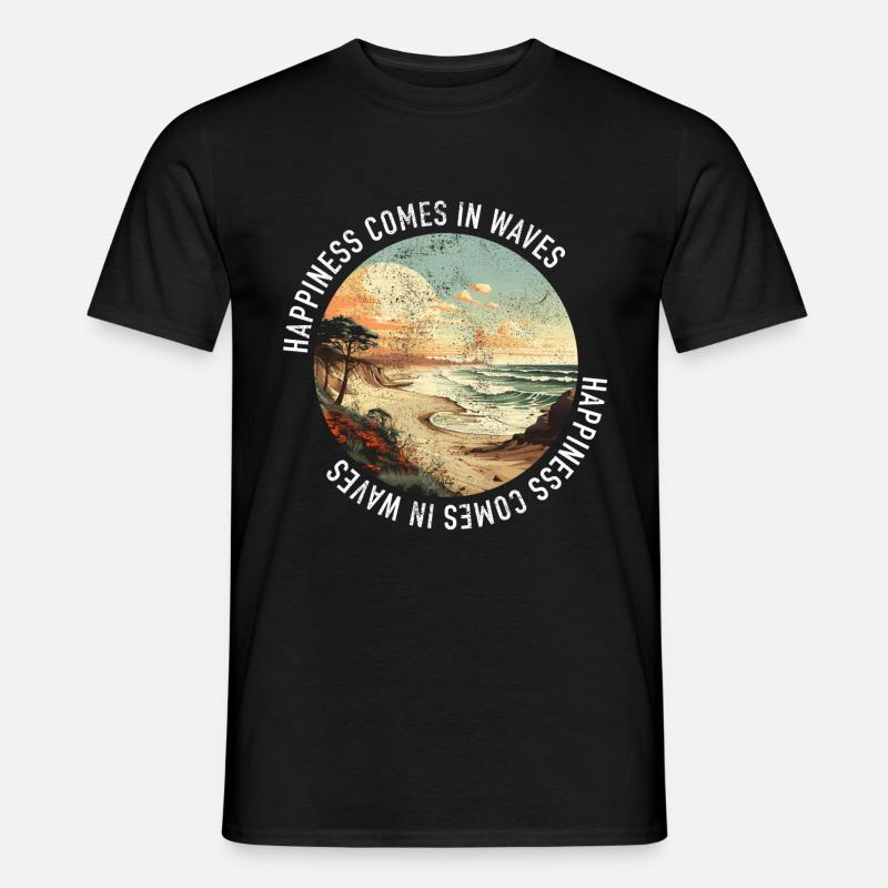 Surfer Surf - Männer T-Shirt - Schwarz