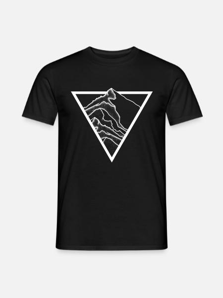 mountains - Men's T-Shirt - black