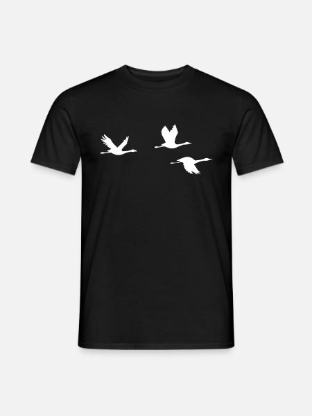 Oies volantes oies oiseaux migrateurs Cadeau de Graugan - T-shirt homme - noir