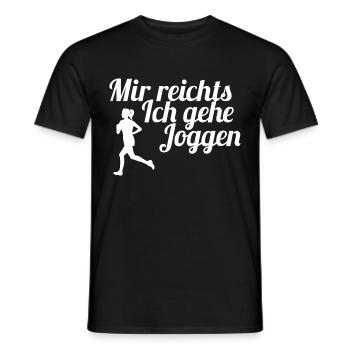 Läufer Laufen Joggen - Männer T-Shirt - Schwarz - Vorne - AI Model Male 178 light (178cm)