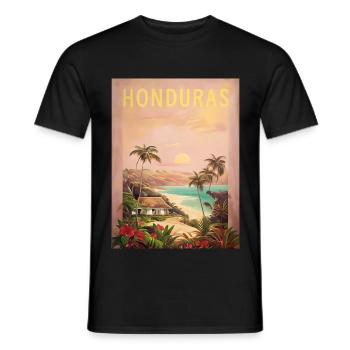 Honduras Catracha Herkunft Geschenk - Männer T-Shirt - Schwarz - Vorne - AI Model Male 178 light (178cm)