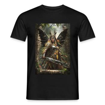 Guerrier Mythologie Mythe Cadeau - T-shirt homme - noir - Devant - AI Model Male 178 light (178cm)