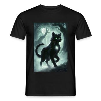Chat Mythologie Mythe Cadeau - T-shirt homme - noir - Devant - AI Model Male 178 light (178cm)