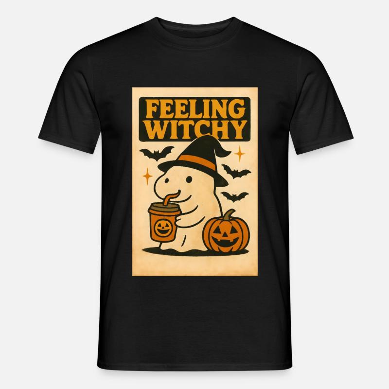 Ghost Capybara Halloween Gift - Men's T-shirt - black