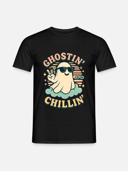 Halloween Ghost Costume Gift - Men's T-Shirt - black