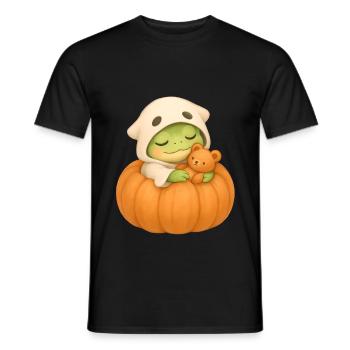 Halloween Frog Costume Gift - Men's T-Shirt - black - Front - AI Model Male 178 light (178cm)