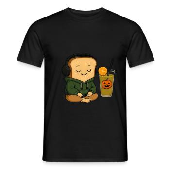 Halloween Toast Costume Gift - Men's T-Shirt - black - Front - AI Model Male 178 light (178cm)