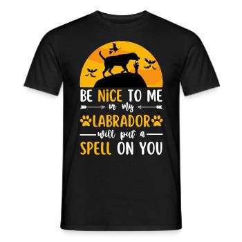 Labrador Retriever Halloween Costume Chien - T-shirt homme - noir - Devant - AI Model Male 178 light (178cm)