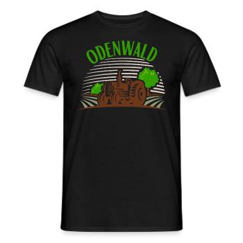 Traktor Odenwald bunt - Männer T-Shirt - Schwarz - Vorne - AI Model Male 178 light (178cm)