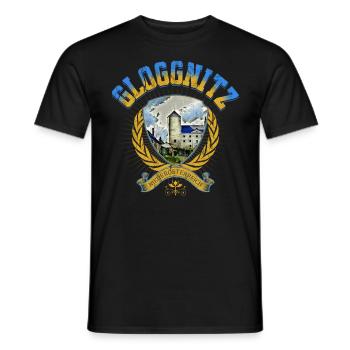 Gloggnitz Niederösterreich Vintage College Design - Männer T-Shirt - Schwarz - Vorne - AI Model Male 178 light (178cm)