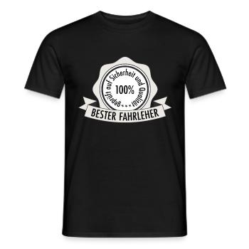 Best Driving Instructor Shirt Funny Driving School Gift - Men's T-Shirt - black - Front - AI Model Male 178 light (178cm)