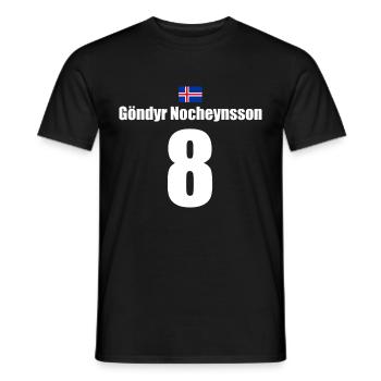 Lustiges Team Junggesellenabschied Nummer 8 - Männer T-Shirt - Schwarz - Vorne - AI Model Male 178 light (178cm)