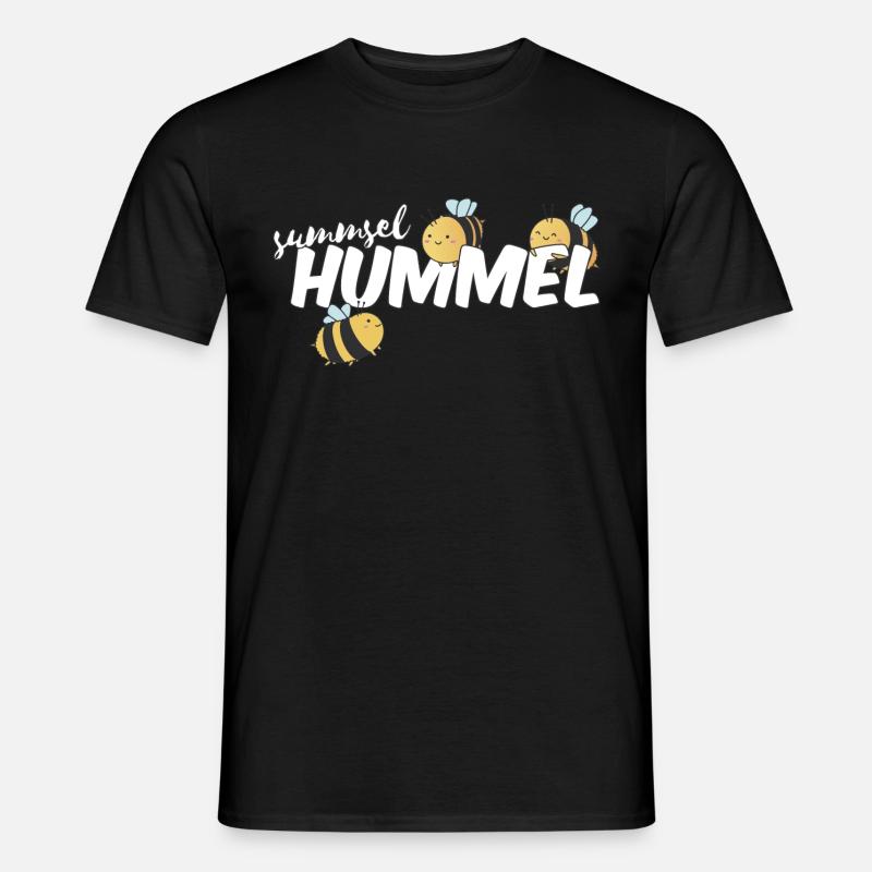 Summsel Hummel Tier niedliche Hummel - Männer T-Shirt - Schwarz
