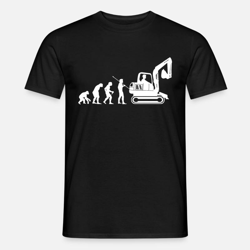Bagger - Männer T-Shirt - Schwarz