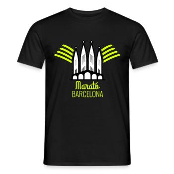 marathon de Barcelone - T-shirt homme - noir - Devant - AI Model Male 178 light (178cm)