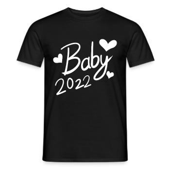 Baby 2022 - Newborn 2022 - Men's T-Shirt - black - Front - AI Model Male 178 light (178cm)