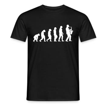 saxophone - T-shirt homme - noir - Devant - AI Model Male 178 light (178cm)