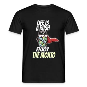 Cocktail Mojito Limette Bar Spruch Rausch - Männer T-Shirt - Schwarz - Vorne - AI Model Male 178 light (178cm)