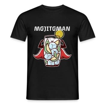 Cocktail Superheld Mojito Limette Gruppe Bar - Männer T-Shirt - Schwarz - Vorne - AI Model Male 178 light (178cm)