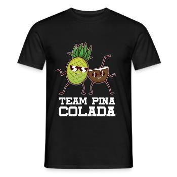Cocktail Team Pina Colada - T-shirt homme - noir - Devant - AI Model Male 178 light (178cm)
