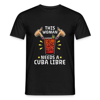 Cuba Libre - Men's T-Shirt - black - Front - AI Model Male 178 light (178cm)