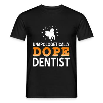 Dentist - Dentist - Men's T-Shirt - black - Front - AI Model Male 178 light (178cm)
