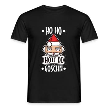 Ho ho hoit di goschn - Männer T-Shirt - Schwarz - Vorne - AI Model Male 178 light (178cm)