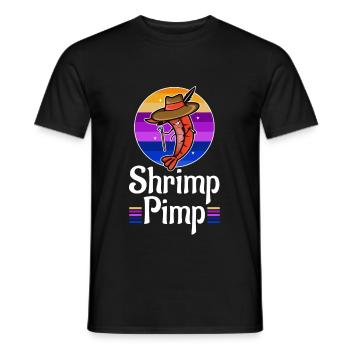 Shrimp Pimp - Männer T-Shirt - Schwarz - Vorne - AI Model Male 178 light (178cm)