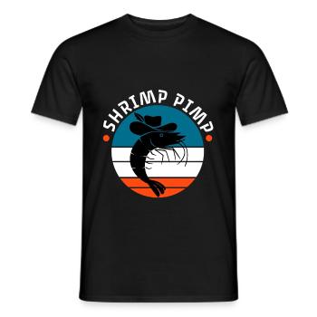 Shrimp Pimp - Männer T-Shirt - Schwarz - Vorne - AI Model Male 178 light (178cm)