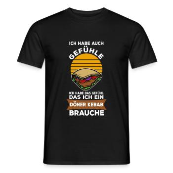 Döner Kebab - Männer T-Shirt - Schwarz - Vorne - AI Model Male 178 light (178cm)