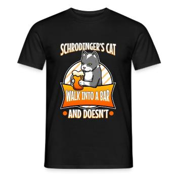 Schrodinger's cat - Männer T-Shirt - Schwarz - Vorne - AI Model Male 178 light (178cm)