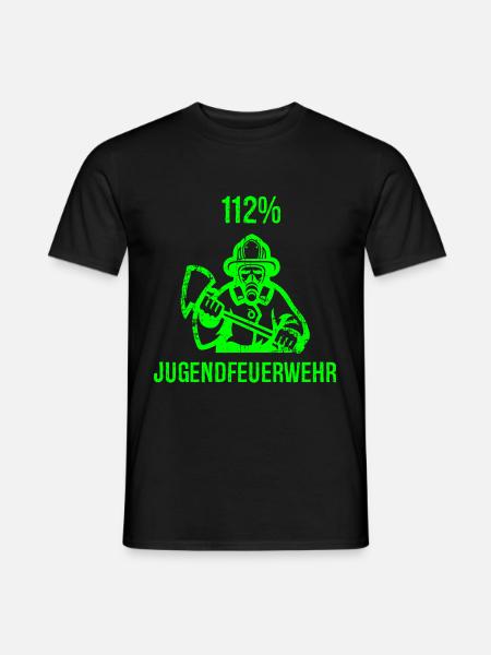 Jugendfeuerwehr Feuerwehrmann Feuerwehr Geschenk - Männer T-Shirt - Schwarz