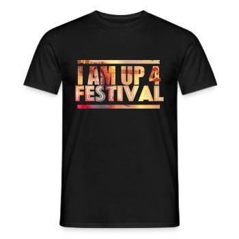Je suis pour fête - T-shirt homme - noir - Devant - AI Model Male 178 light (178cm)
