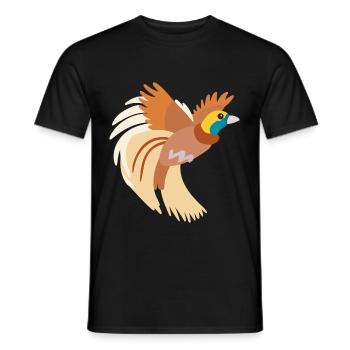 Bird of paradise - Men's T-Shirt - black - Front - AI Model Male 178 light (178cm)