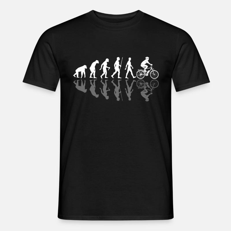 E-bike electric bicycle evolution - Men’s T-shirt - black
