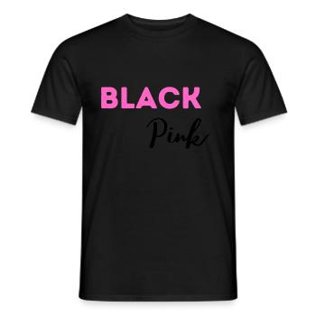 Black Pink - Männer T-Shirt - Schwarz - Vorne - AI Model Male 178 light (178cm)