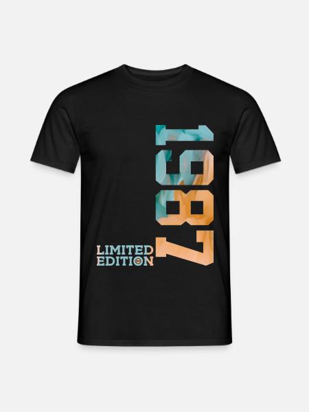 39TH BIRTHDAY LIMITED EDITION 1987 - Men's T-Shirt - black